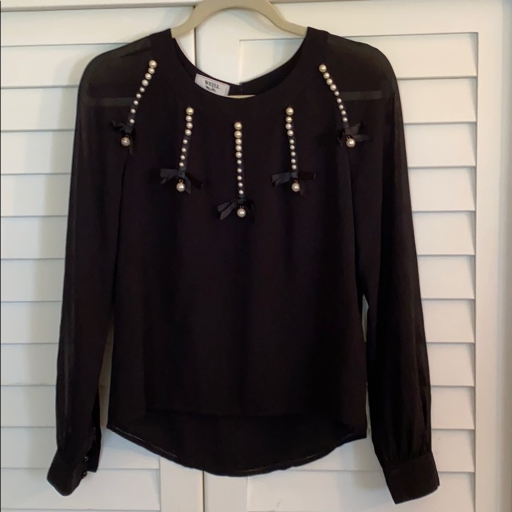 Weill black blouse 6 size designed in Paris